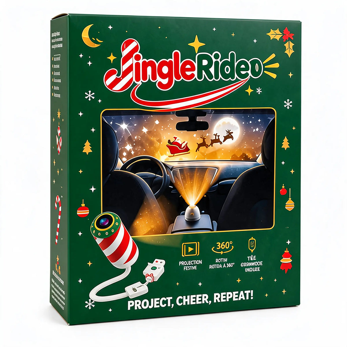 Jingle Ride - Christmas Car Projector